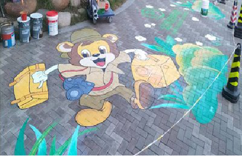 阜阳夏季画地面彩绘会遇到的问题