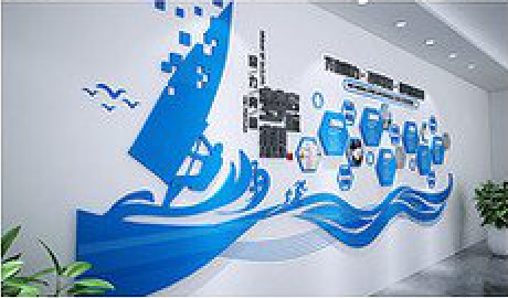 阜阳海浪主题文化墙如何设计？