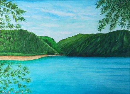 阜阳在墙绘中，如何绘画绿水青山？